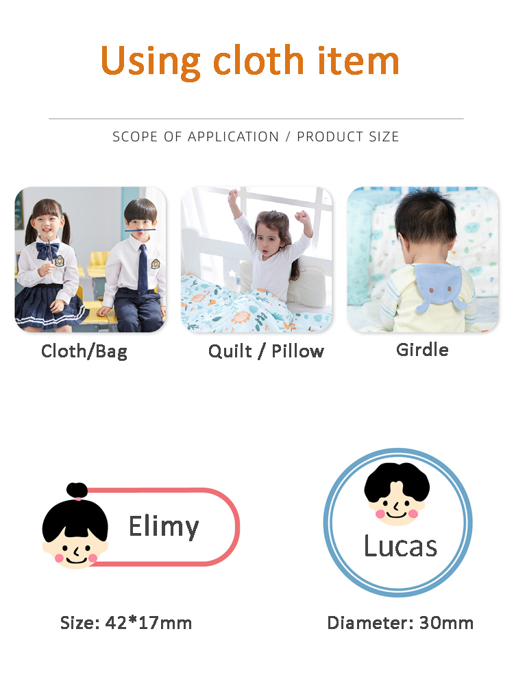 Customized Ironing-on Name Sti - Baby Clothing Labels recension och pris