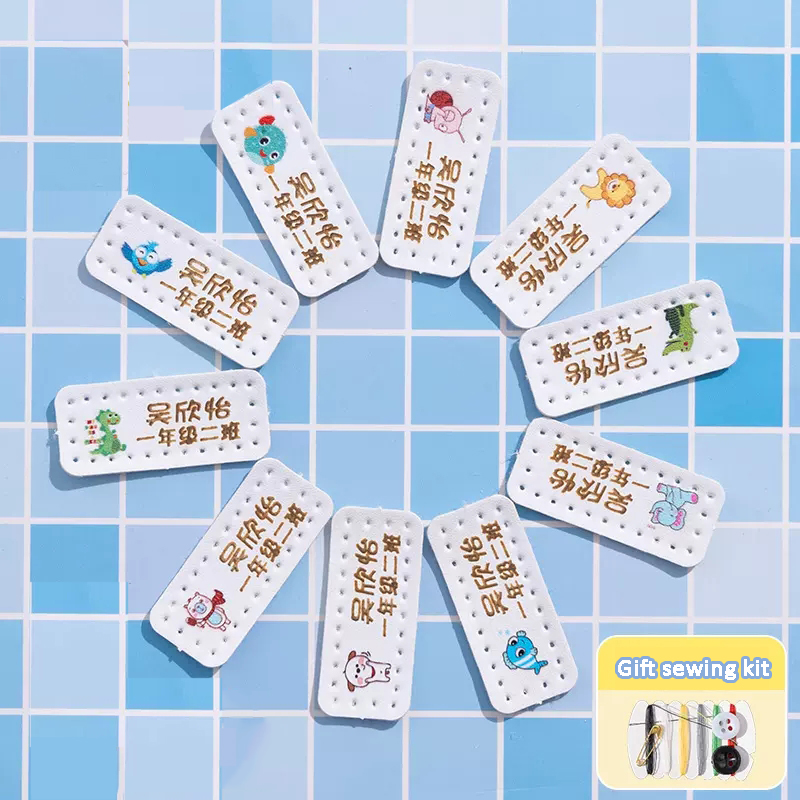Customized Name Leather Laser  - Baby Clothing Labels recension och pris