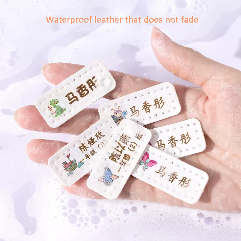 Customized Name Leather Laser  - Baby Clothing Labels recension och pris