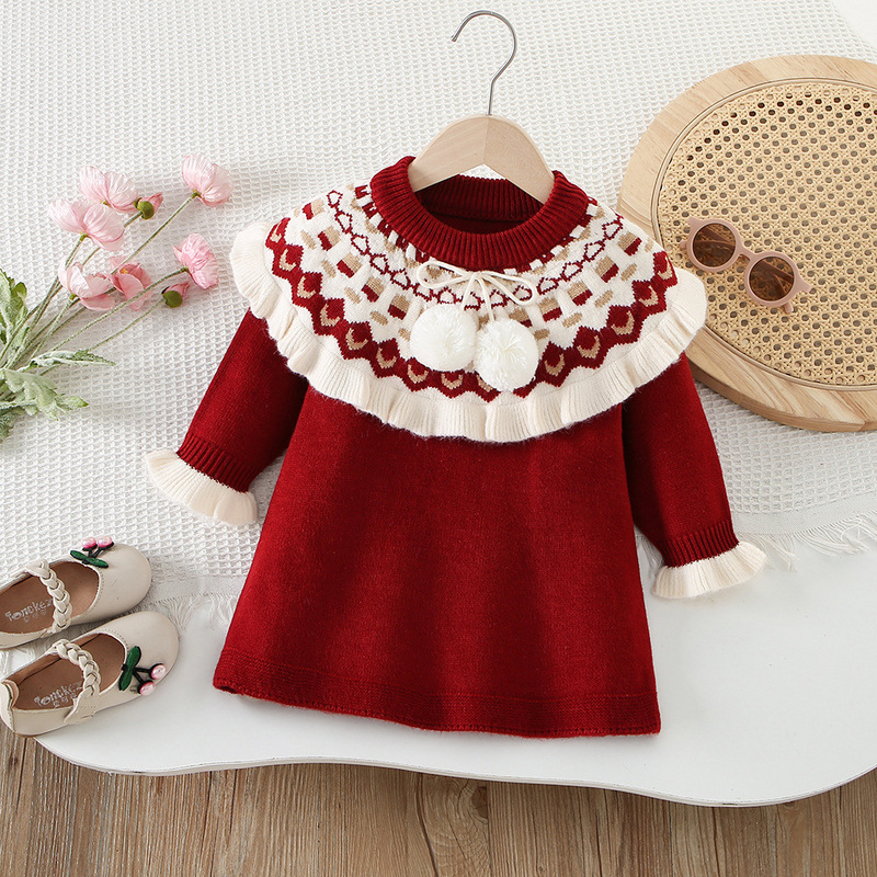 Girls Knitted Dresses Spring A - Baby Clothing Line recension och pris