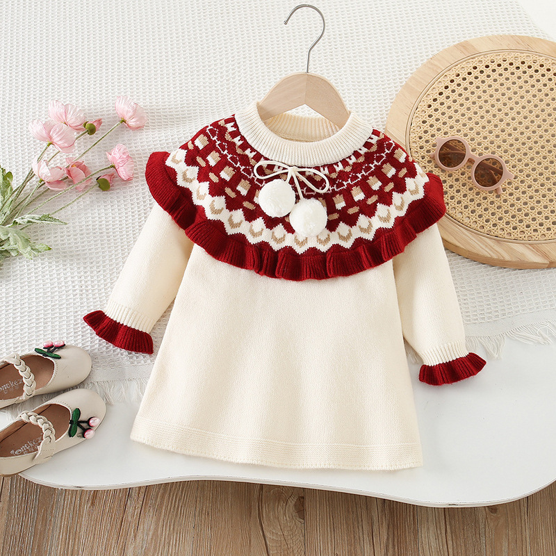 Girls Knitted Dresses Spring A - Baby Clothing Line recension och pris