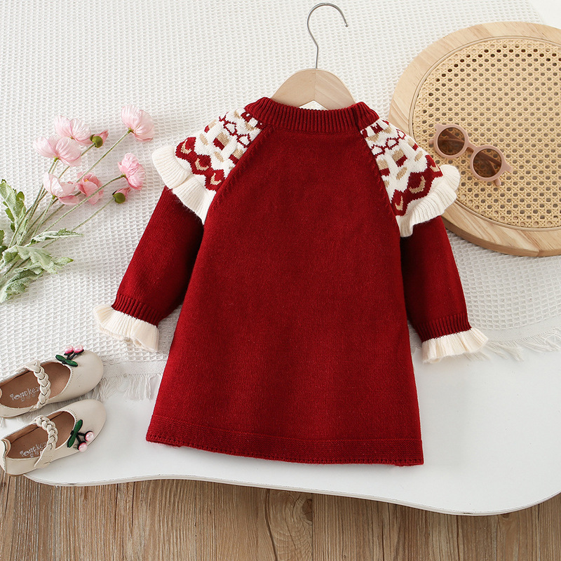 Girls Knitted Dresses Spring A - Baby Clothing Line recension och pris