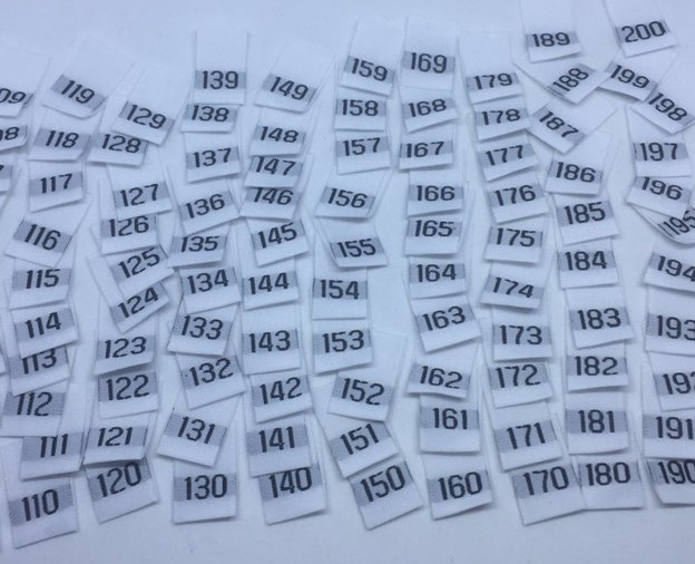 Size Label Digital Number Labe - Baby Clothing Labels recension och pris