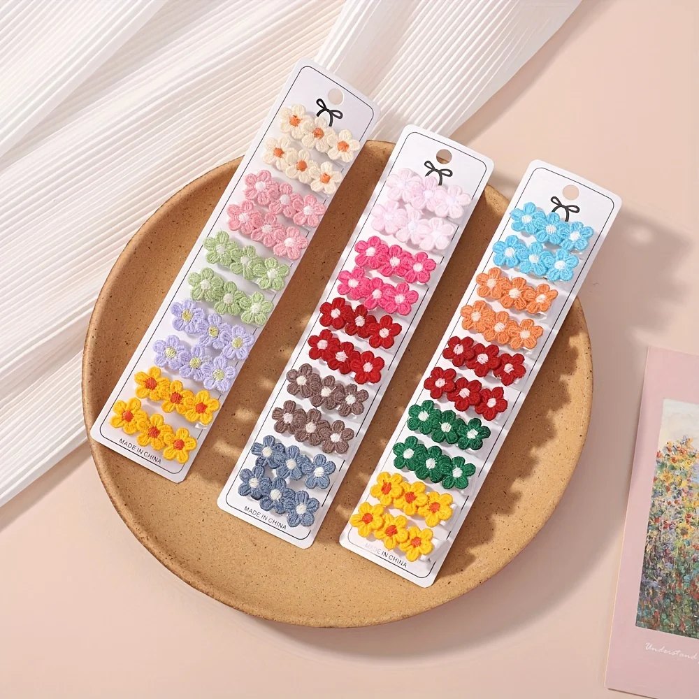 10Pcs/Set Baby Mini Flower Hai - Newborn Gift Set recension och pris