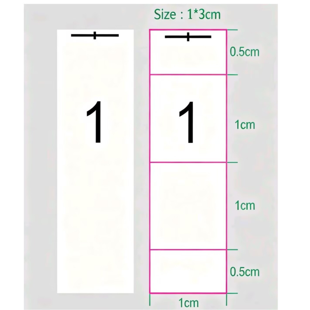 2000pcs Num 11-27 Employee ID  - Baby Clothing Labels recension och pris