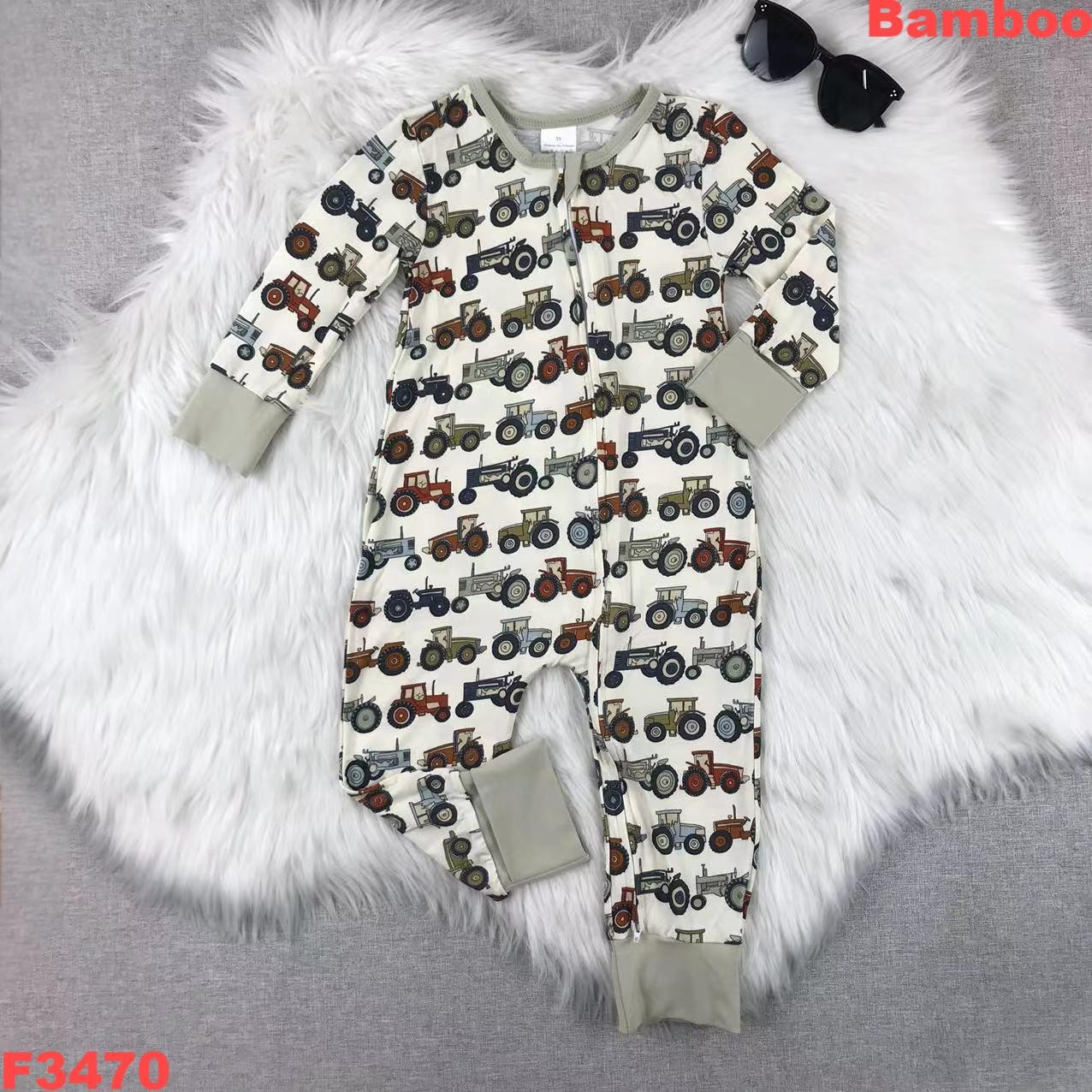 Bamboo Fiber Black & White Cow - Bamboo Bodysuit Baby recension och pris