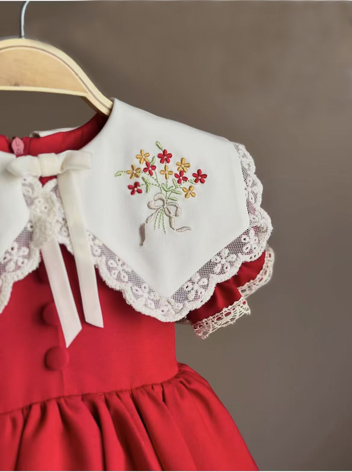 0-12Y Baby Girl Summer Red Emb - Baby Clothing Dresser recension och pris