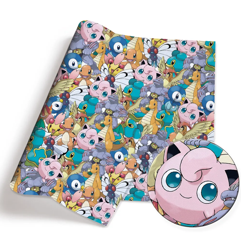 Pokemon Cartoon Fabric140*50cm - Baby Clothing Japan recension och pris