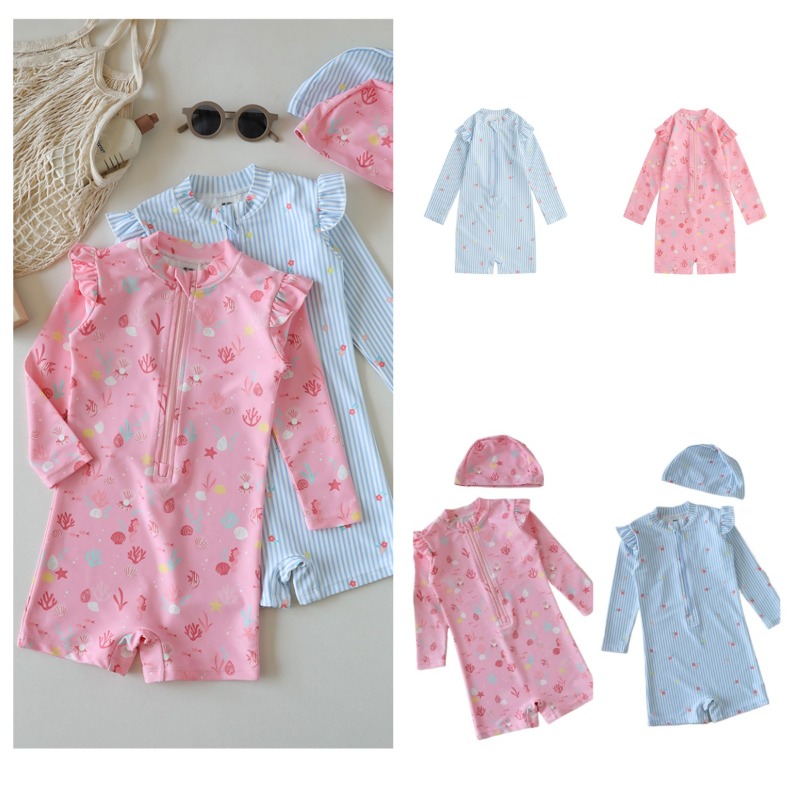 Toddler Kids Long Sleeve One-P - Baby Swimwear Uv recension och pris