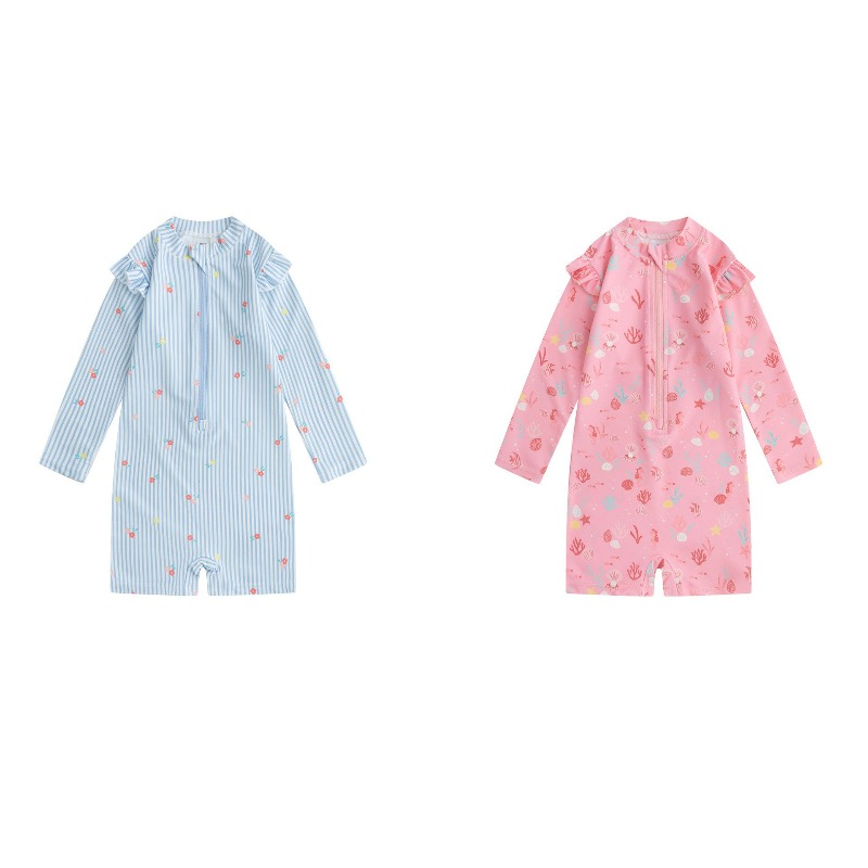Toddler Kids Long Sleeve One-P - Baby Swimwear Uv recension och pris