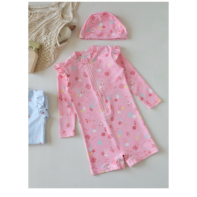 Toddler Kids Long Sleeve One-P - Baby Swimwear Uv recension och pris